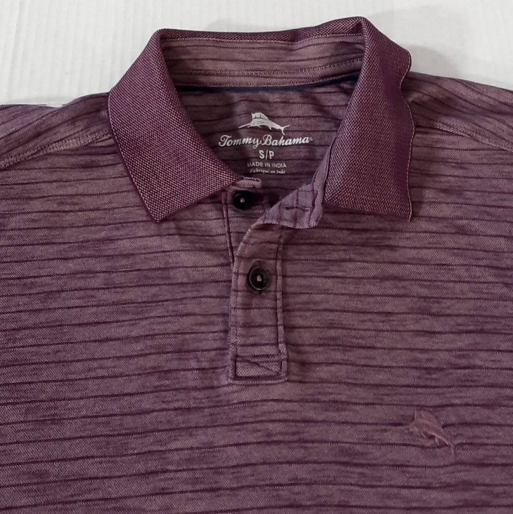Tommy Bahama Sugar Plum Striped Polo Shirt